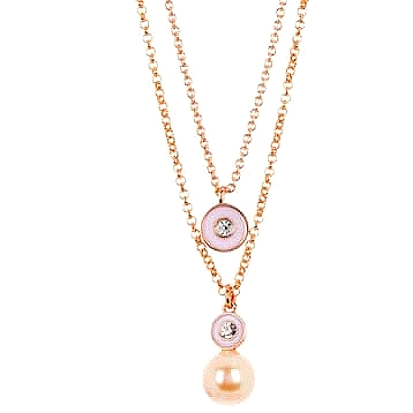 kate spade Jewelry - NEW Kate Spade Double Layered Pendant Necklace in Rose Gold